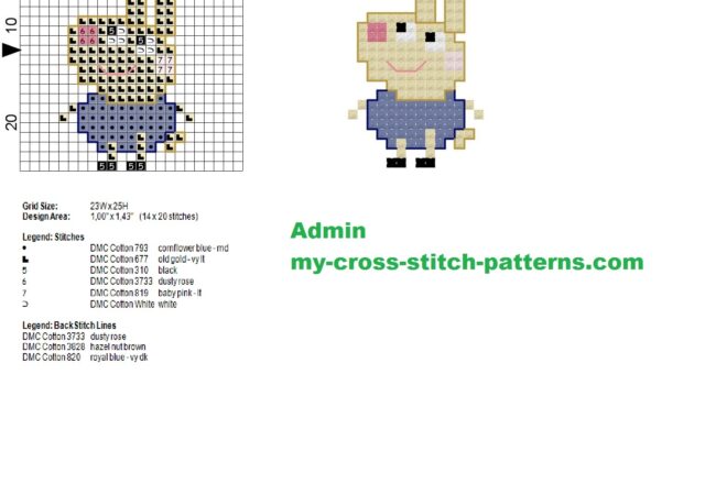 richard_rabbit_peppa_pig_character_cross_stitch_pattern_14x20