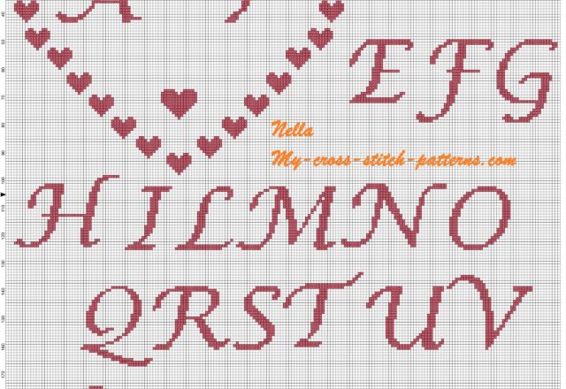 ring_pillows_hearts_and_initials_cross_stitch_pattern