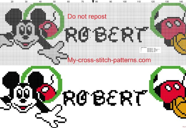 robert_name_whit_mickey_mouse_cross_stitch_patterns_free