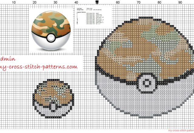 safari_ball_pokemon_cross_stitch_pattern_free