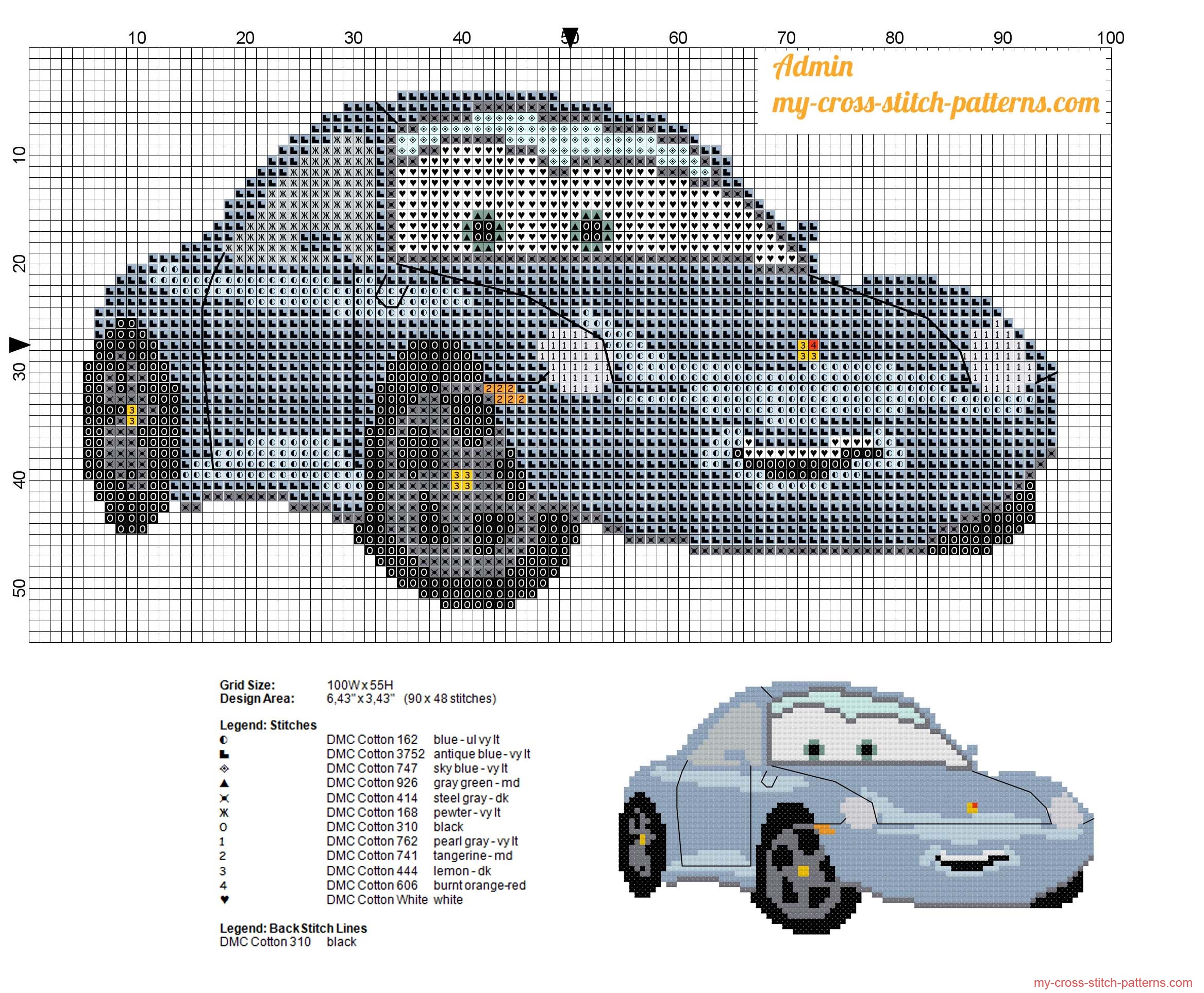 sally_carrera_disney_cars_character_cross_stitch_pattern