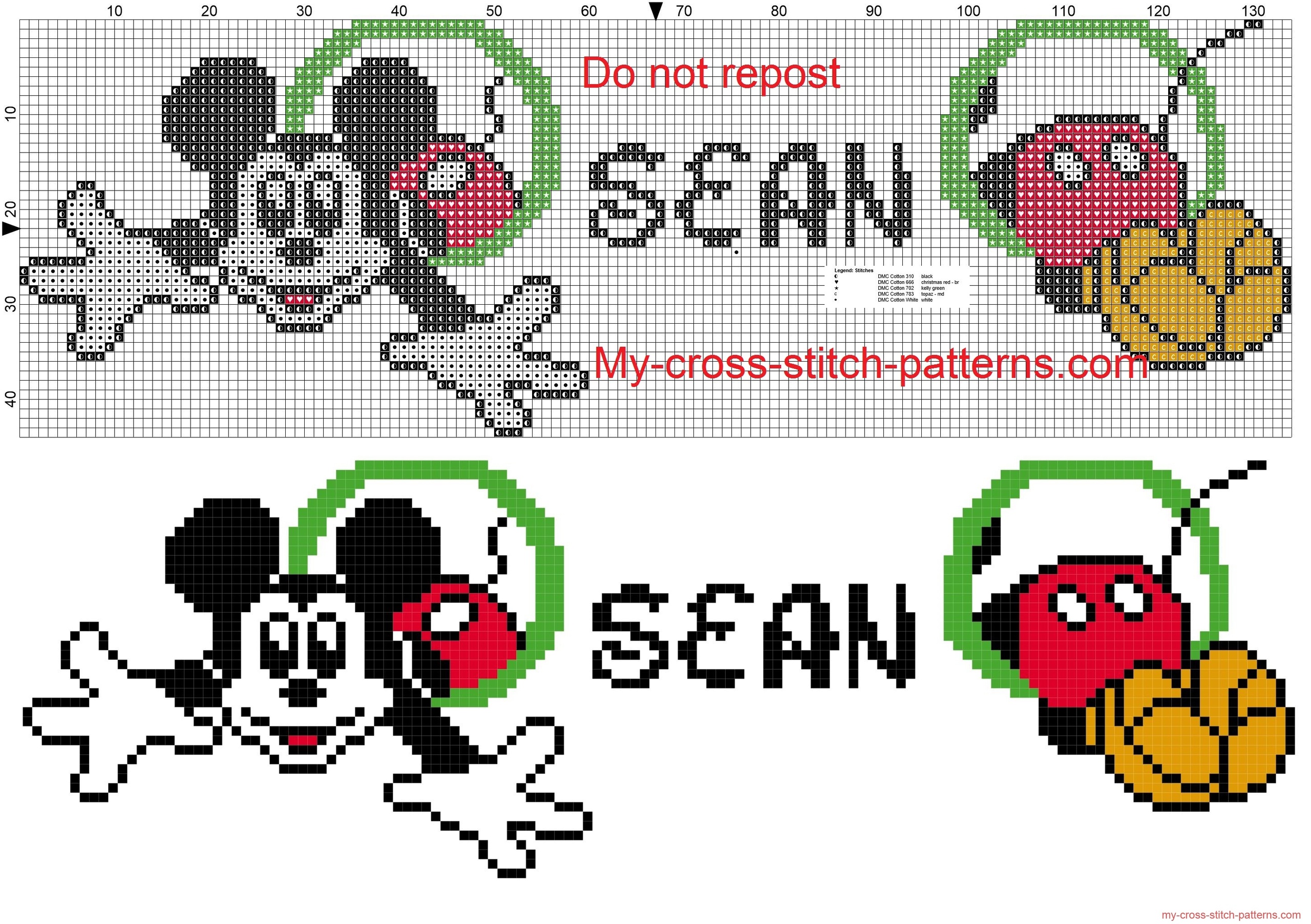 sean_name_whit_mickey_mouse_cross_stitch_patterns_free