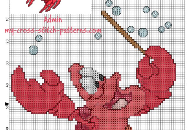 sebastian_cross_stitch_pattern_from_the_little_mermaid_disney_children_cartoons_movie