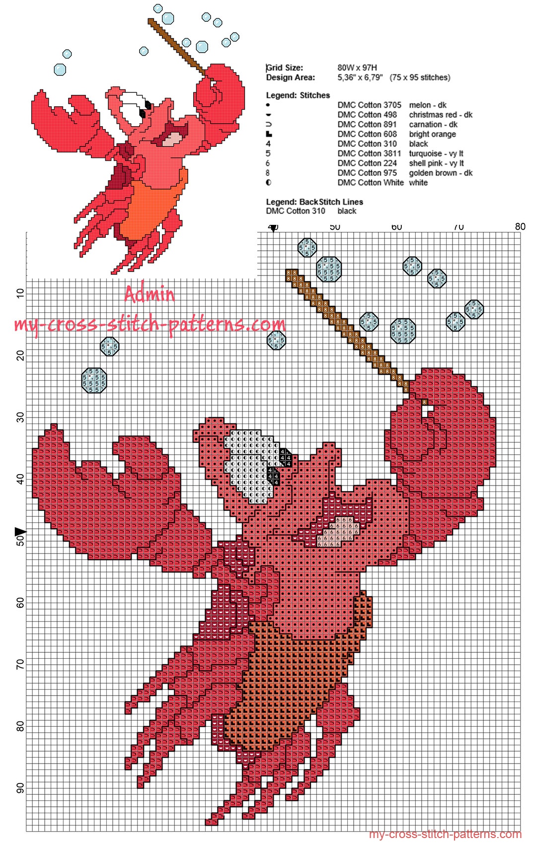 sebastian_cross_stitch_pattern_from_the_little_mermaid_disney_children_cartoons_movie
