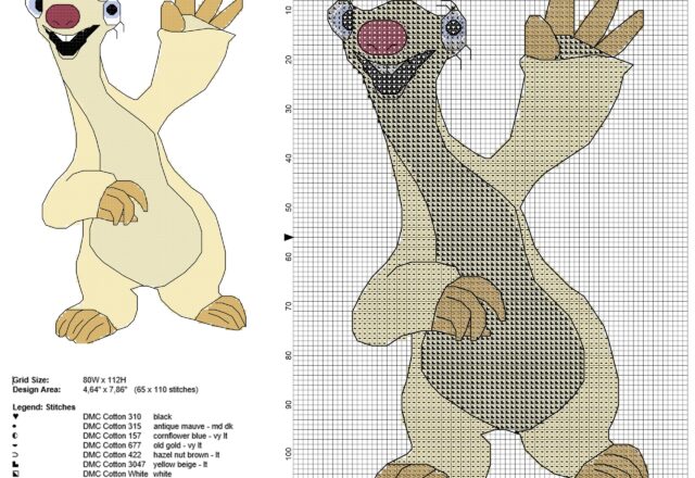 sid_ground_sloth_ice_age_cartoon_movie_character_free_cross_stitch_pattern