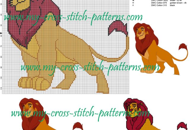 simba_the_lion_king_cross_stitch_patterns_