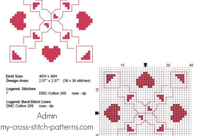 simple_cross_stitch_biscornu_with_hearts_with_back_stitch_40_x_40