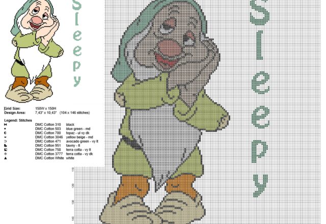 sleepy_from_disney_snow_white_and_the_seven_dwarfs_cross_stitch_pattern_big_size