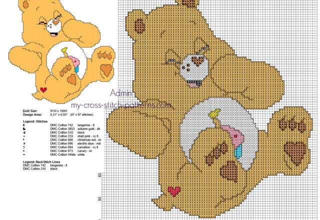 small_back_stitch_cross_stitch_pattern_birthday_bear_from_care_bears