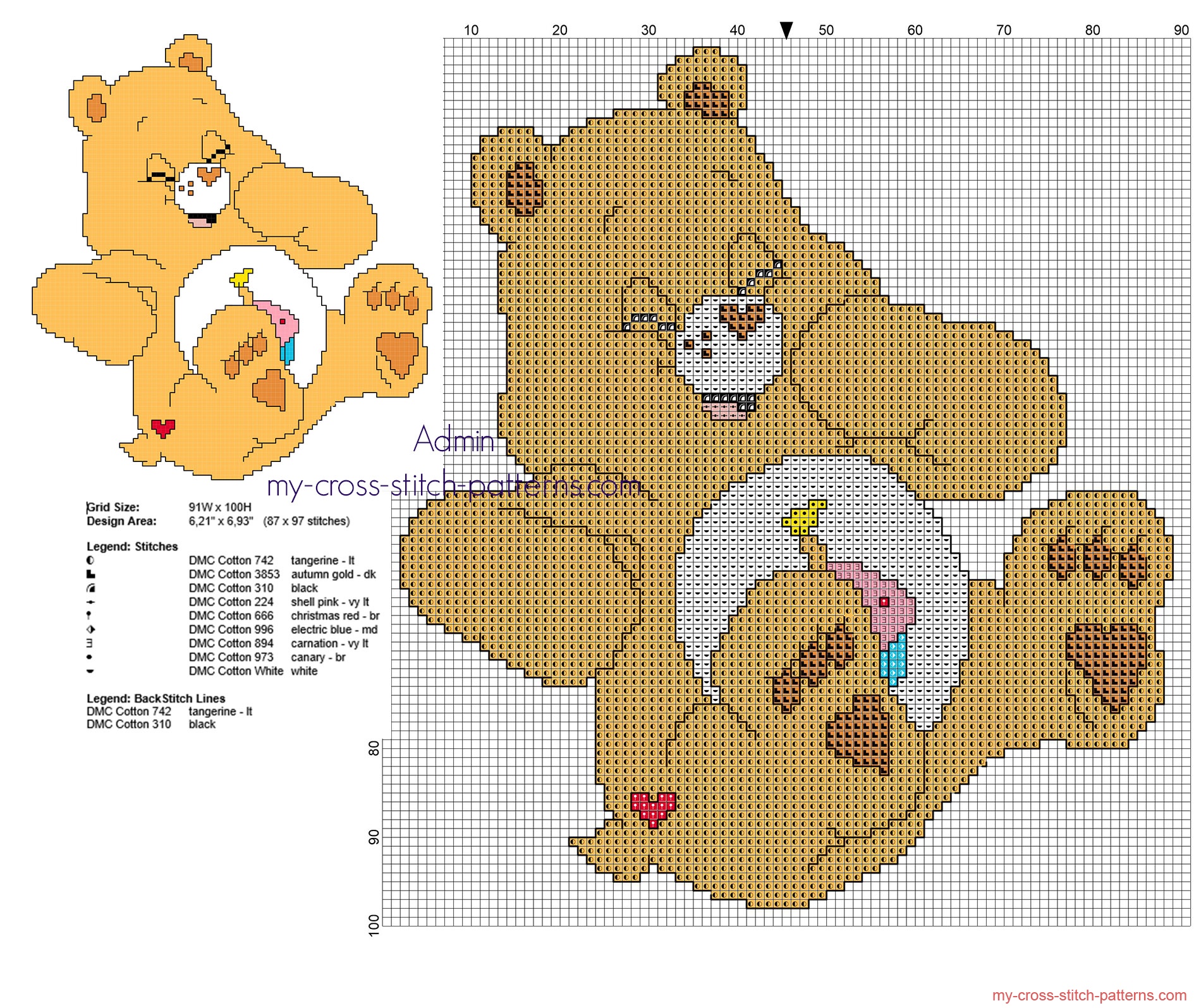 small_back_stitch_cross_stitch_pattern_birthday_bear_from_care_bears