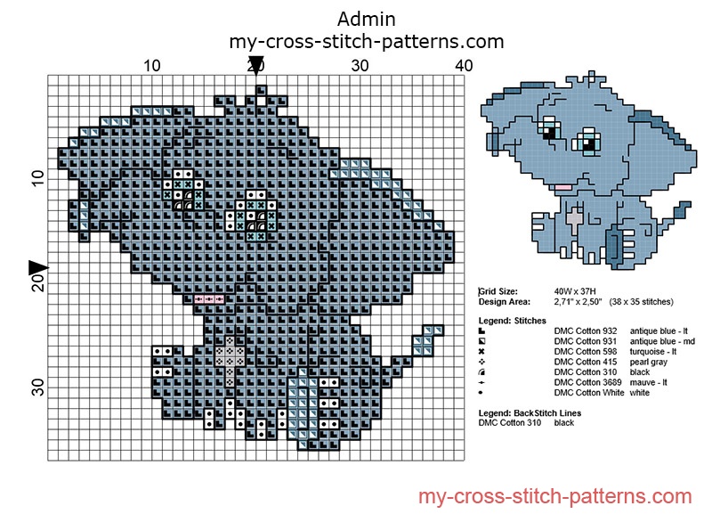 small_cross_stitch_pattern_baby_elephant_ideal_for_baby_bibs
