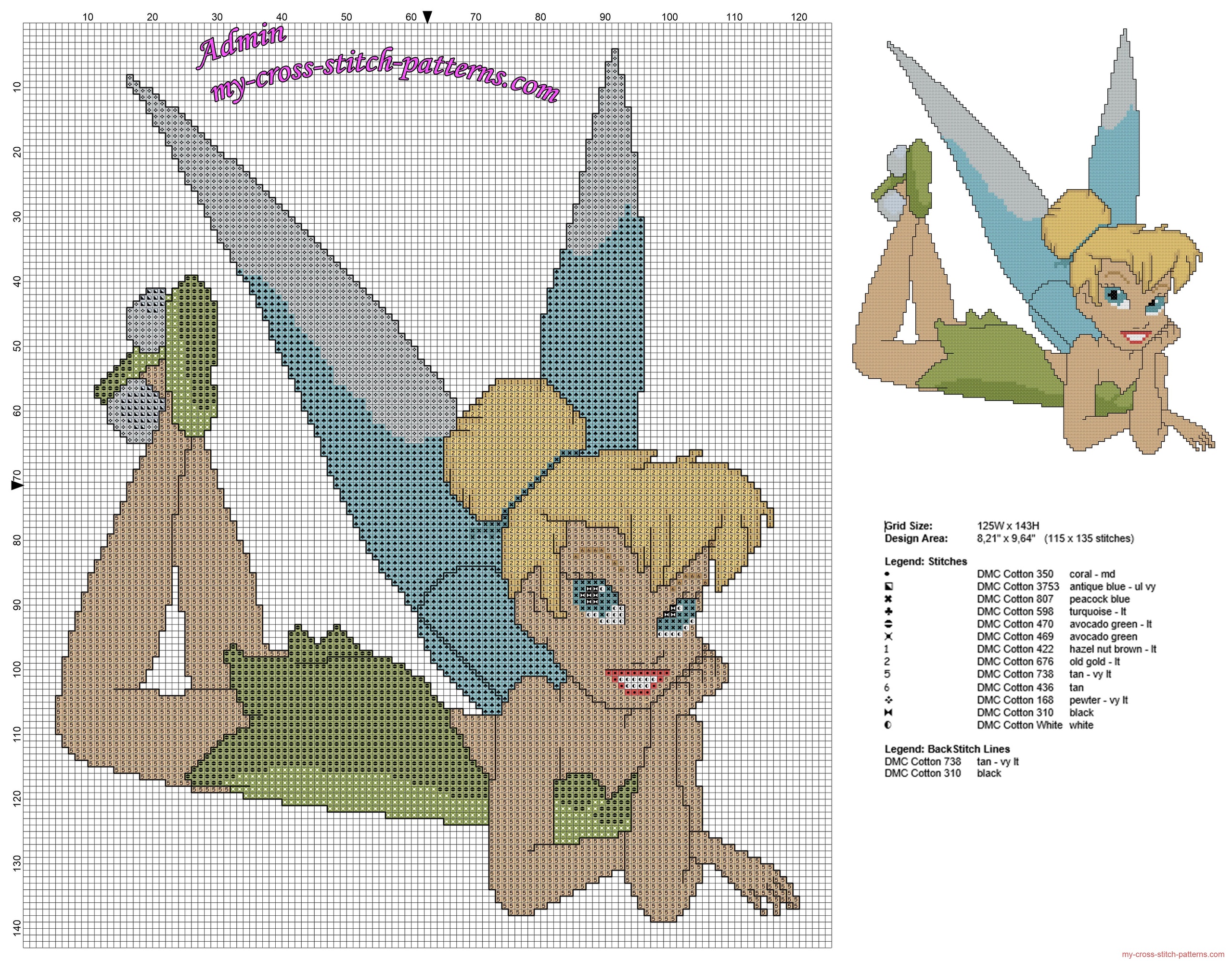 small_tinker_bell_tinkerbell_tink_free_cross_stitch_pattern