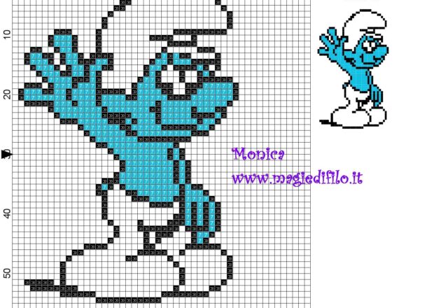 smurf_cross_stitch_pattern_