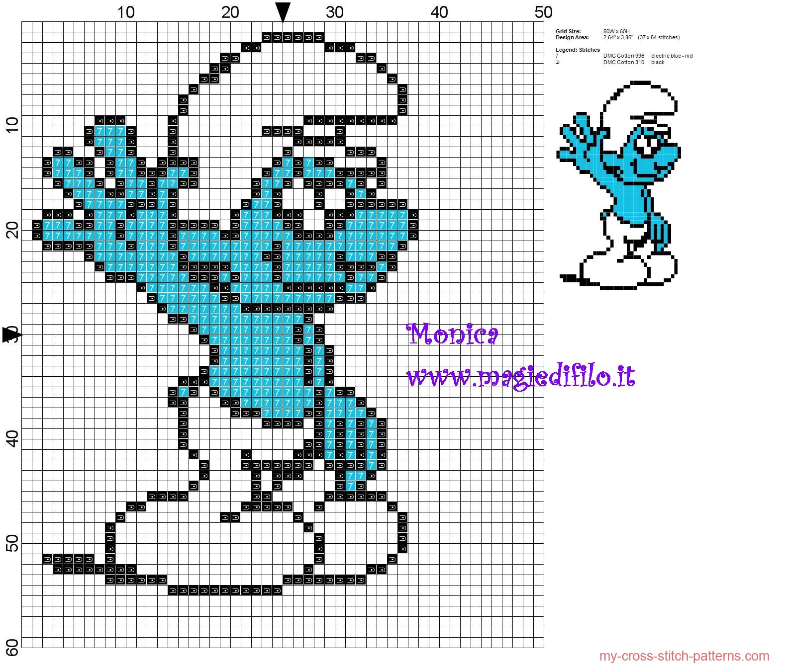 smurf_cross_stitch_pattern_
