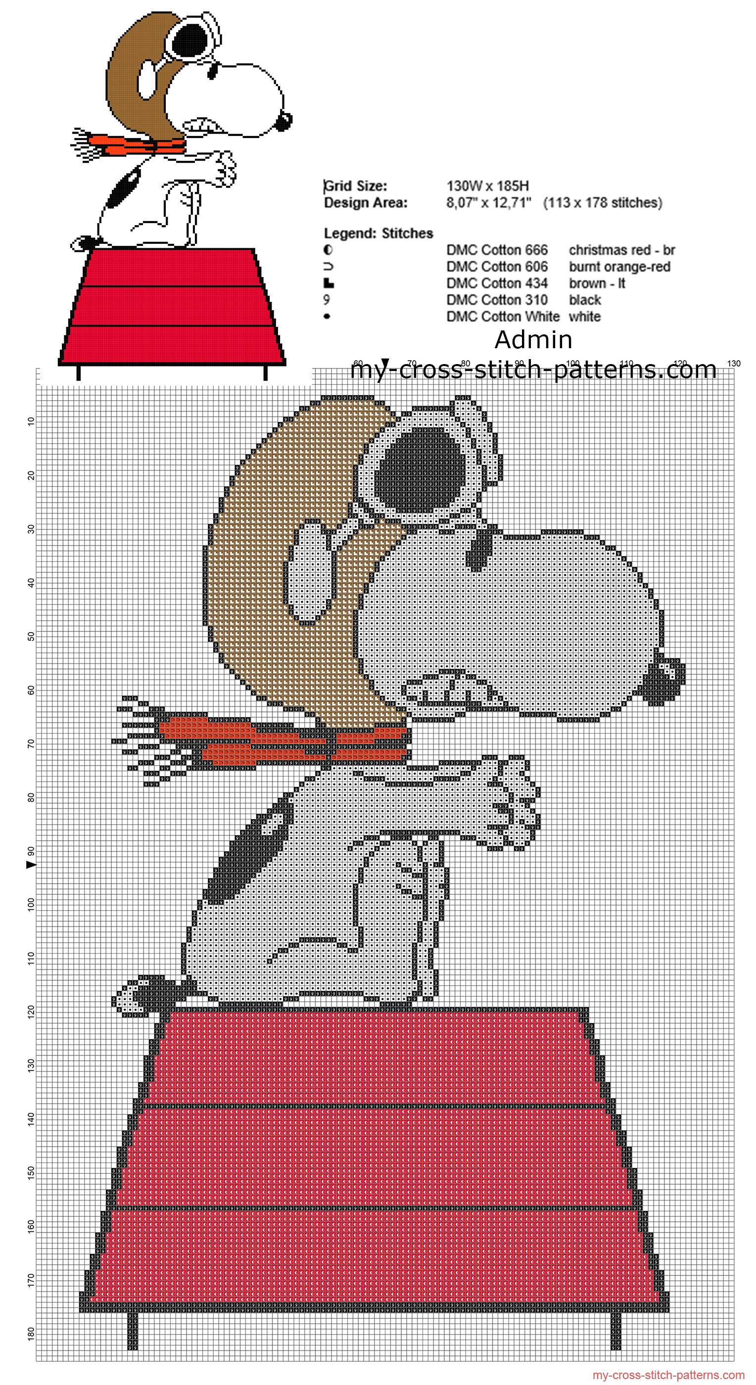 snoopy_aviator_free_big_cross_stitch_pattern_baby_blanket_idea