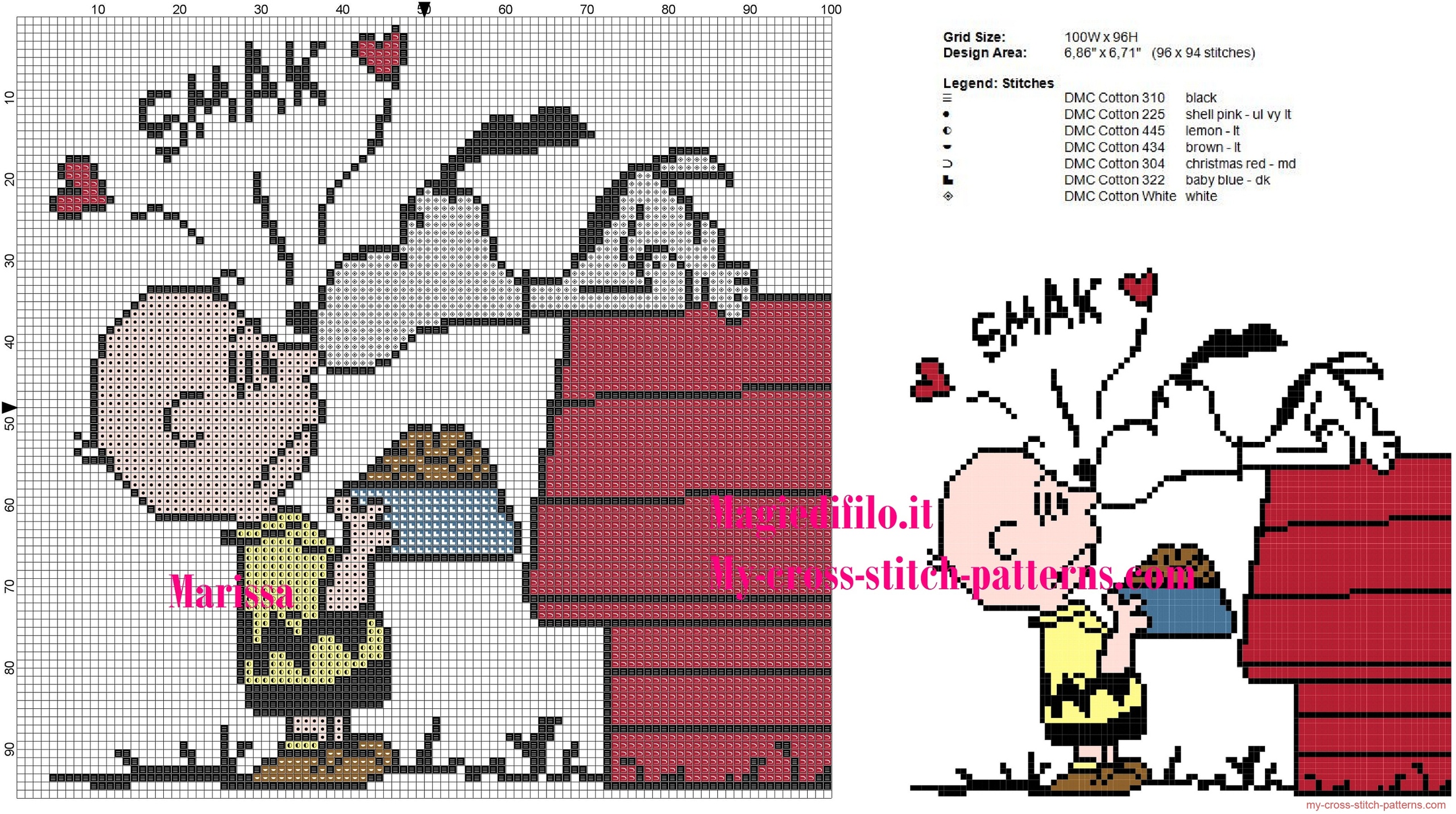 snoopy_kiss_charlie_brown_cross_stitch_pattern