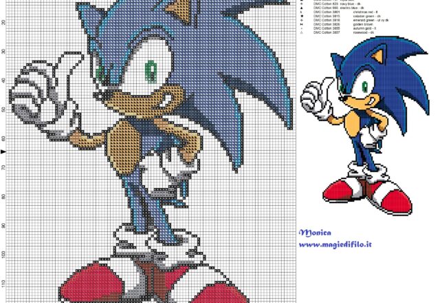 sonic_cross_stitch_pattern