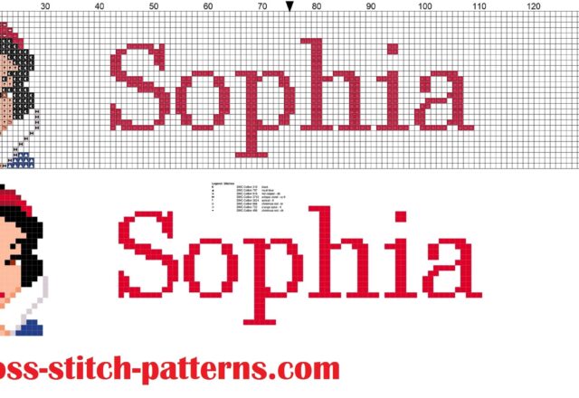 sophia_cross_stitch_pattern_name_with_disney_princess_white_snow