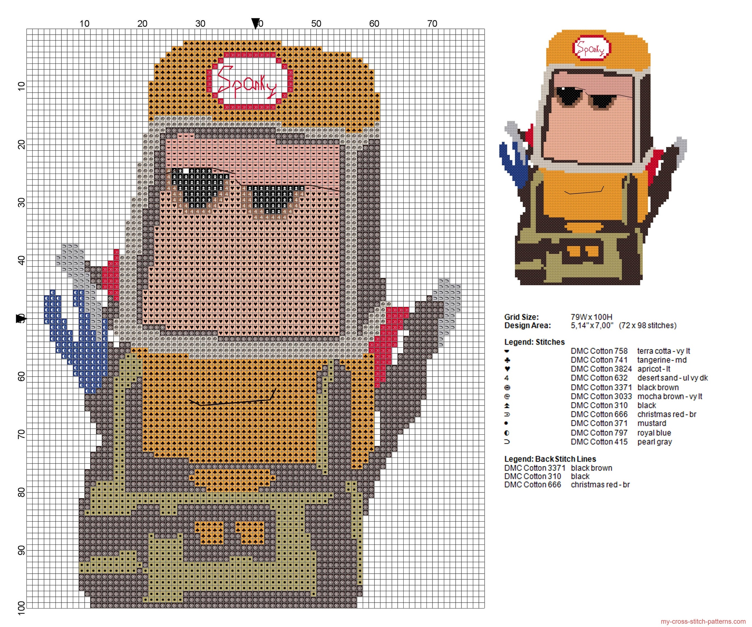 sparky_disney_planes_forklift_cross_stitch_pattern