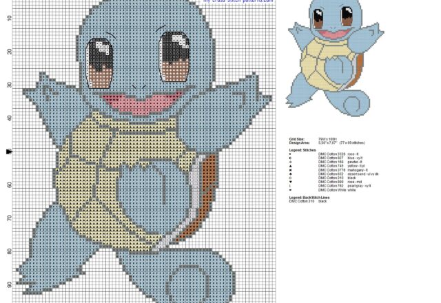 squirtle_pokemon_first_generation_007_cross_stitch_pattern