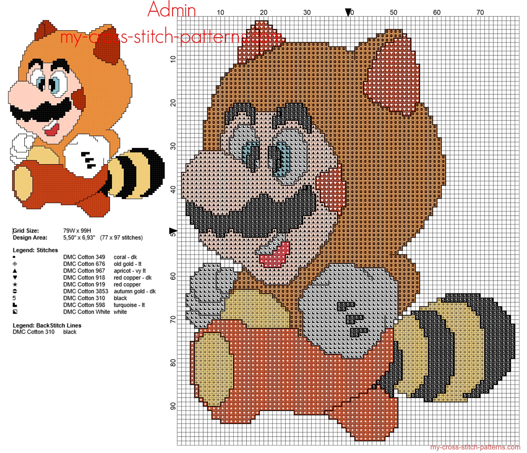 super_mario_bros_tanooki_suite_free_cross_stitch_pattern_77_x_97_stitches_8_dmc_threads