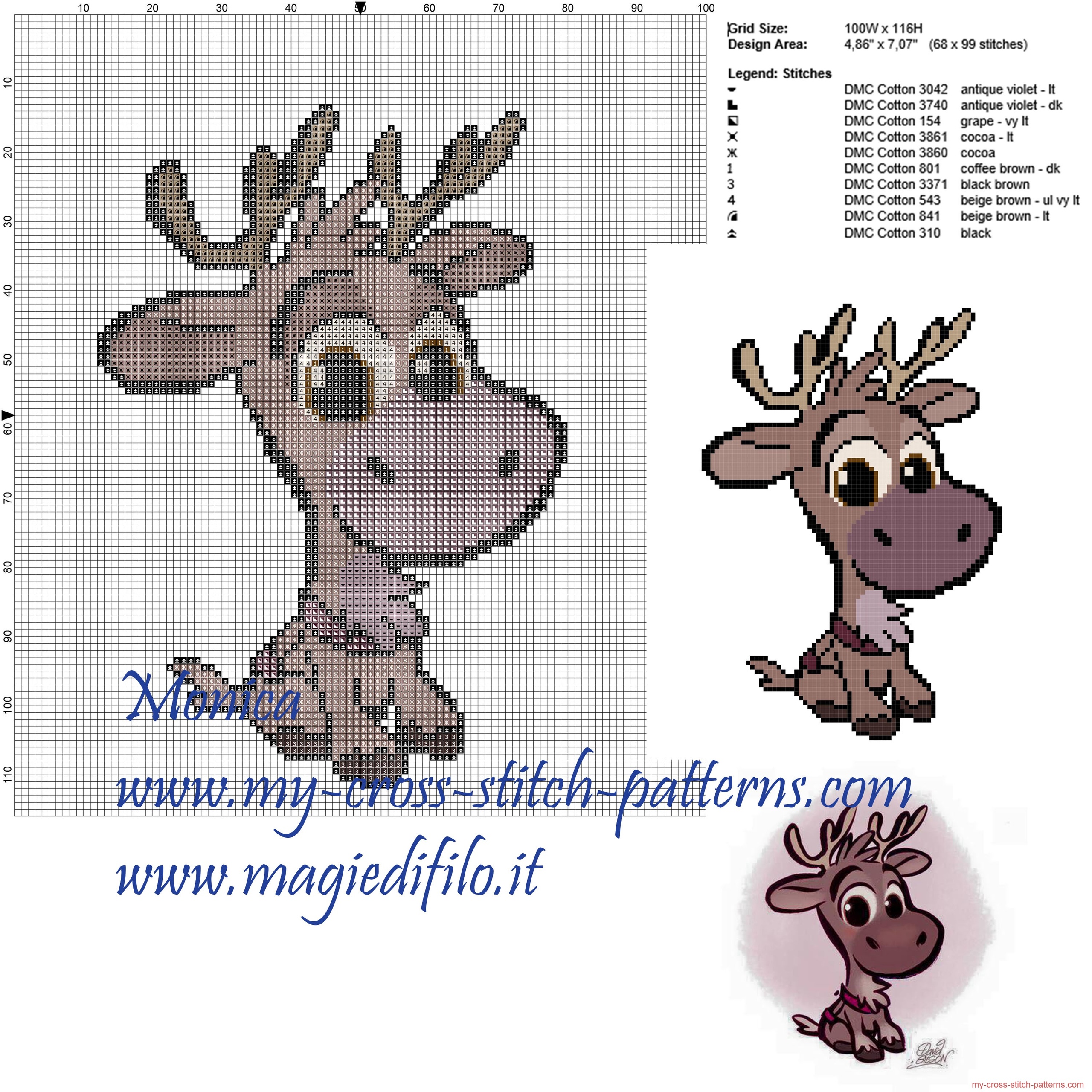 sven_frozen_cross_stitch_pattern_