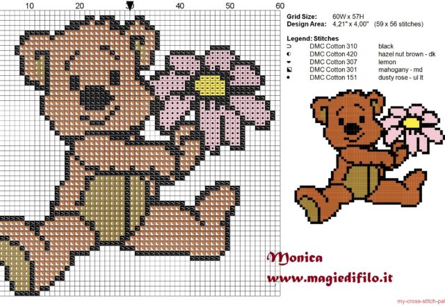 teddy_bear_with_a_flower_cross_stitch_pattern