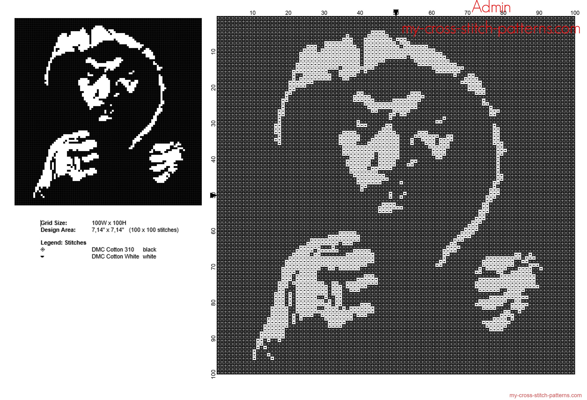 the_boxer_manny_pacquiao_free_monochrome_cross_stitch_pattern