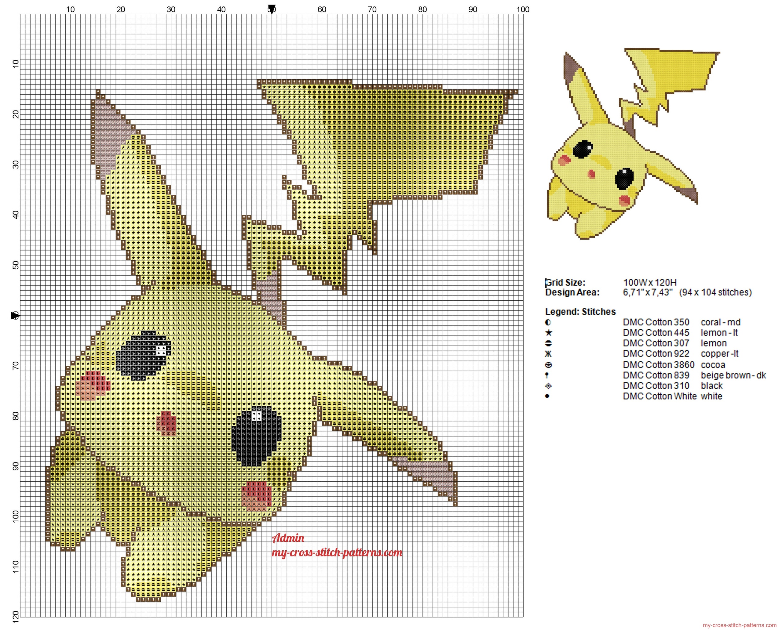 the_pokemon_pikachu_tender_and_sweet_cross_stitch_pattern