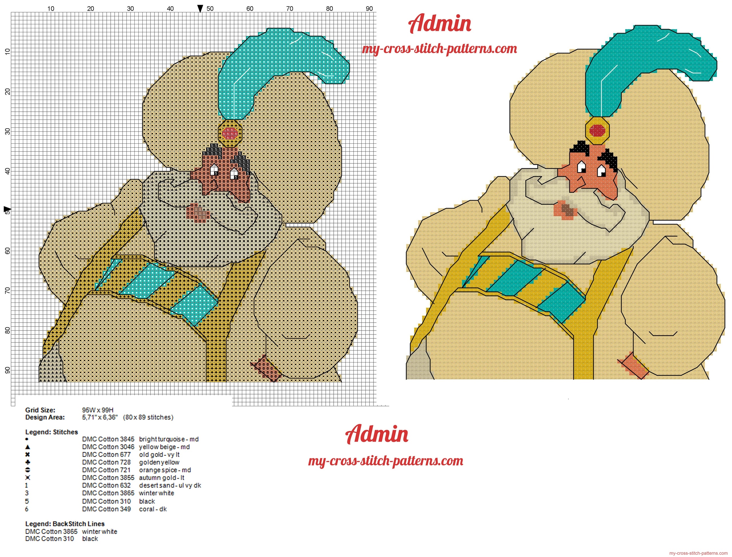 the_sultan_disney_aladdin_cross_stitch_pattern