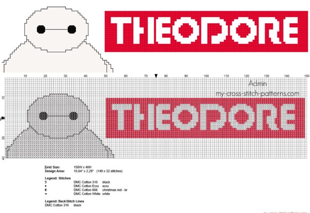 theodore_cross_stitch_baby_name_with_disney_big_hero_6_baymax