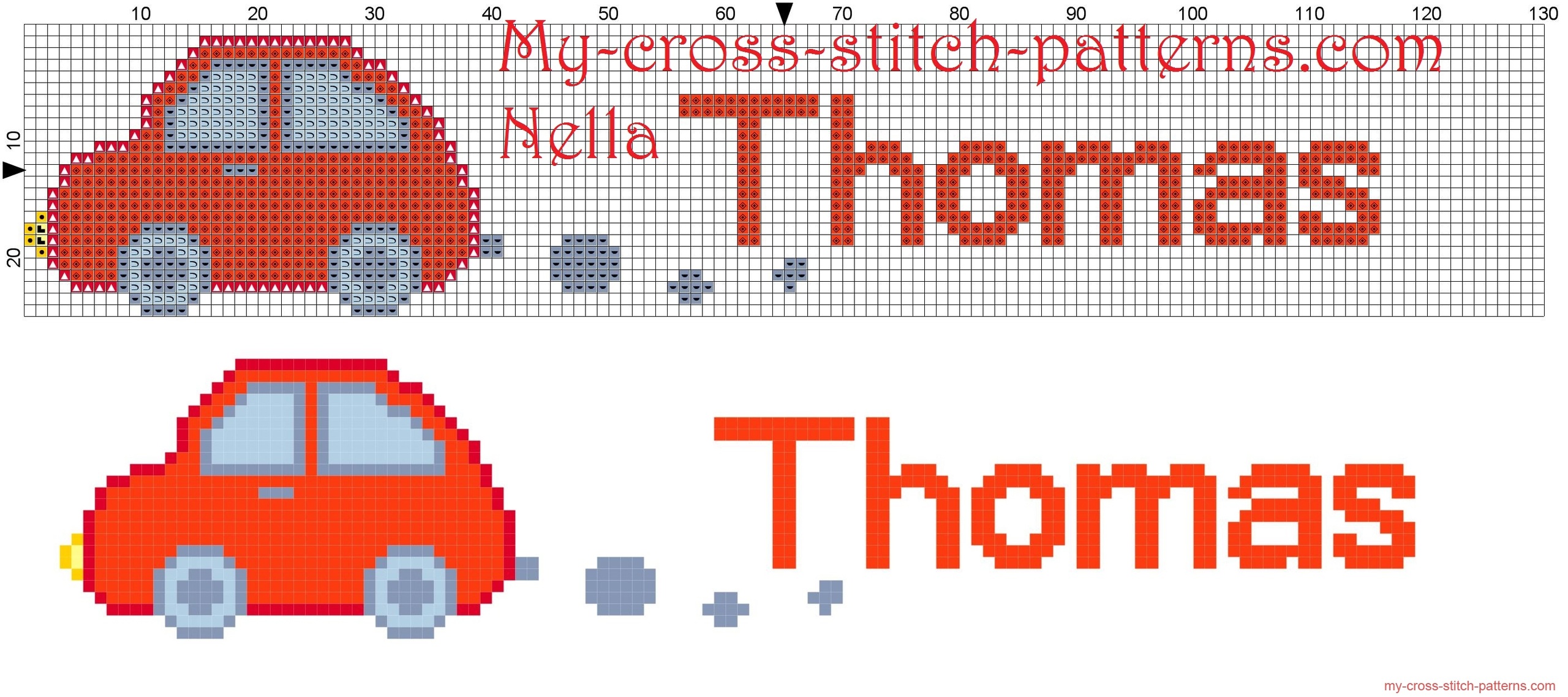 thomas__name_with_toy_car_cross_stitch_patterns