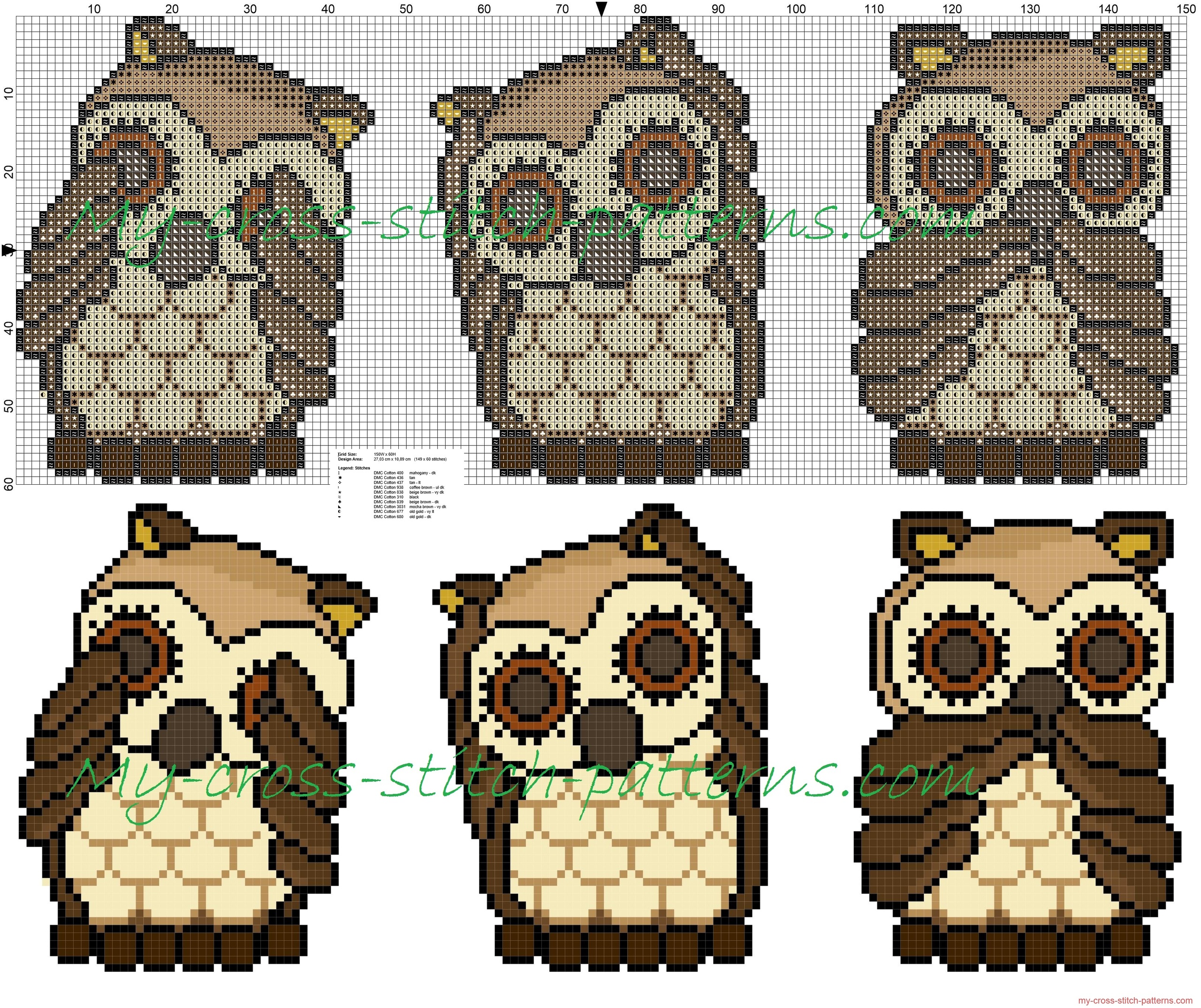 thun_owls_i_do_not_see_i_can_not_hear_i_do_not_talk_free_cross_stitch_pattern_149x60