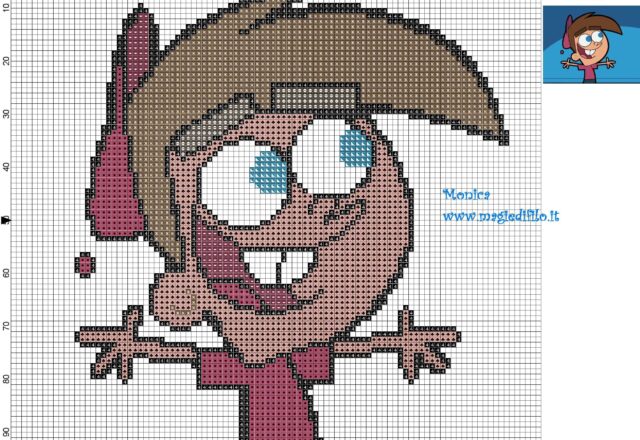 timmy_turner_the_fairly_oddparents_cross_stitch_pattern