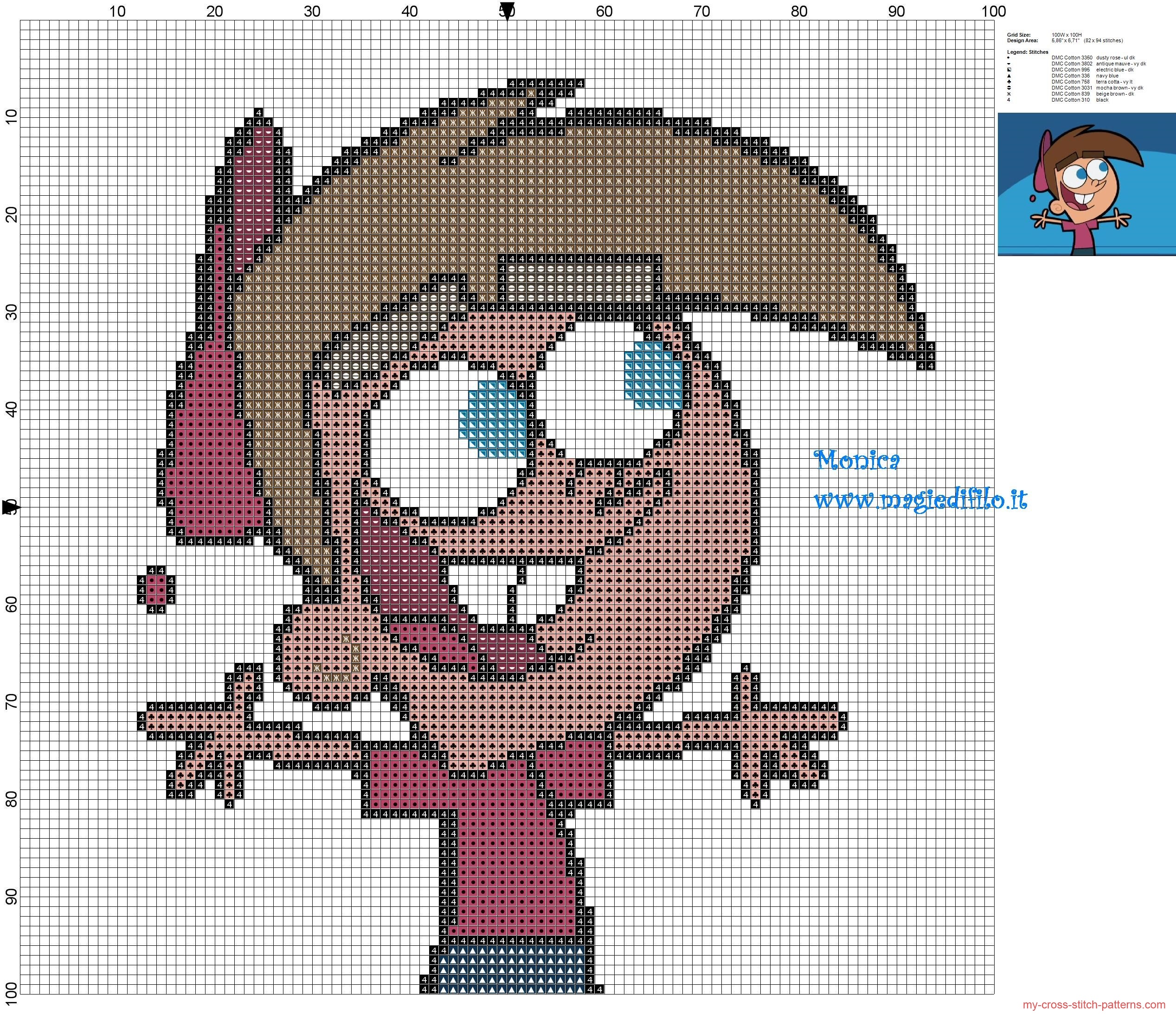 timmy_turner_the_fairly_oddparents_cross_stitch_pattern