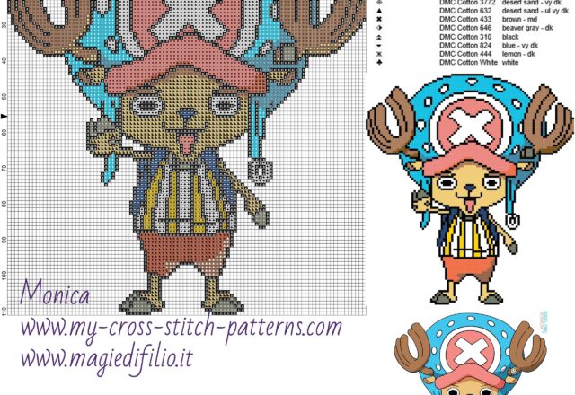 tony_chopper_one_piece_cross_stitch_pattern_