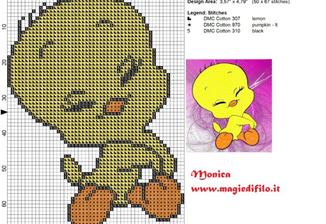 tweety_cross_stitch_pattern