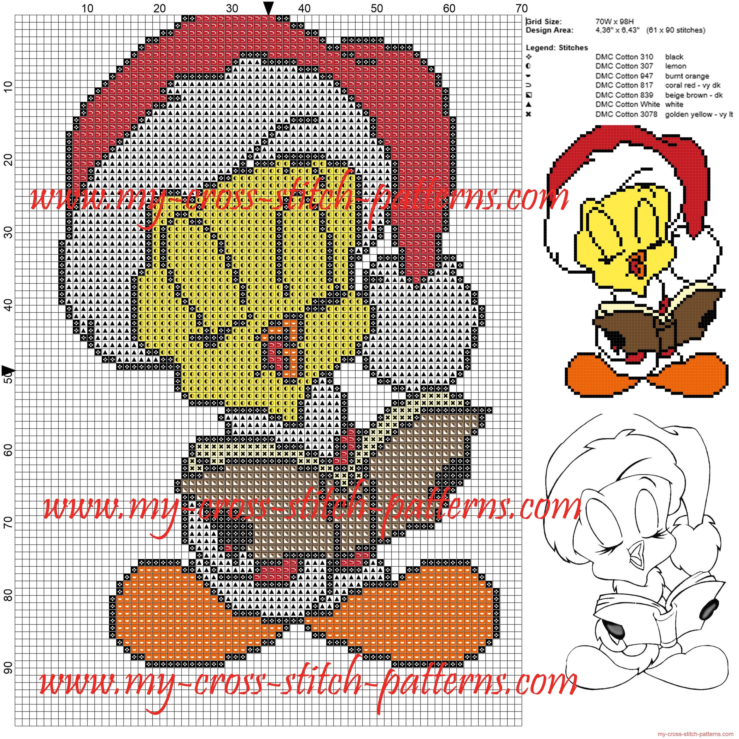 tweety_cross_stitch_pattern_