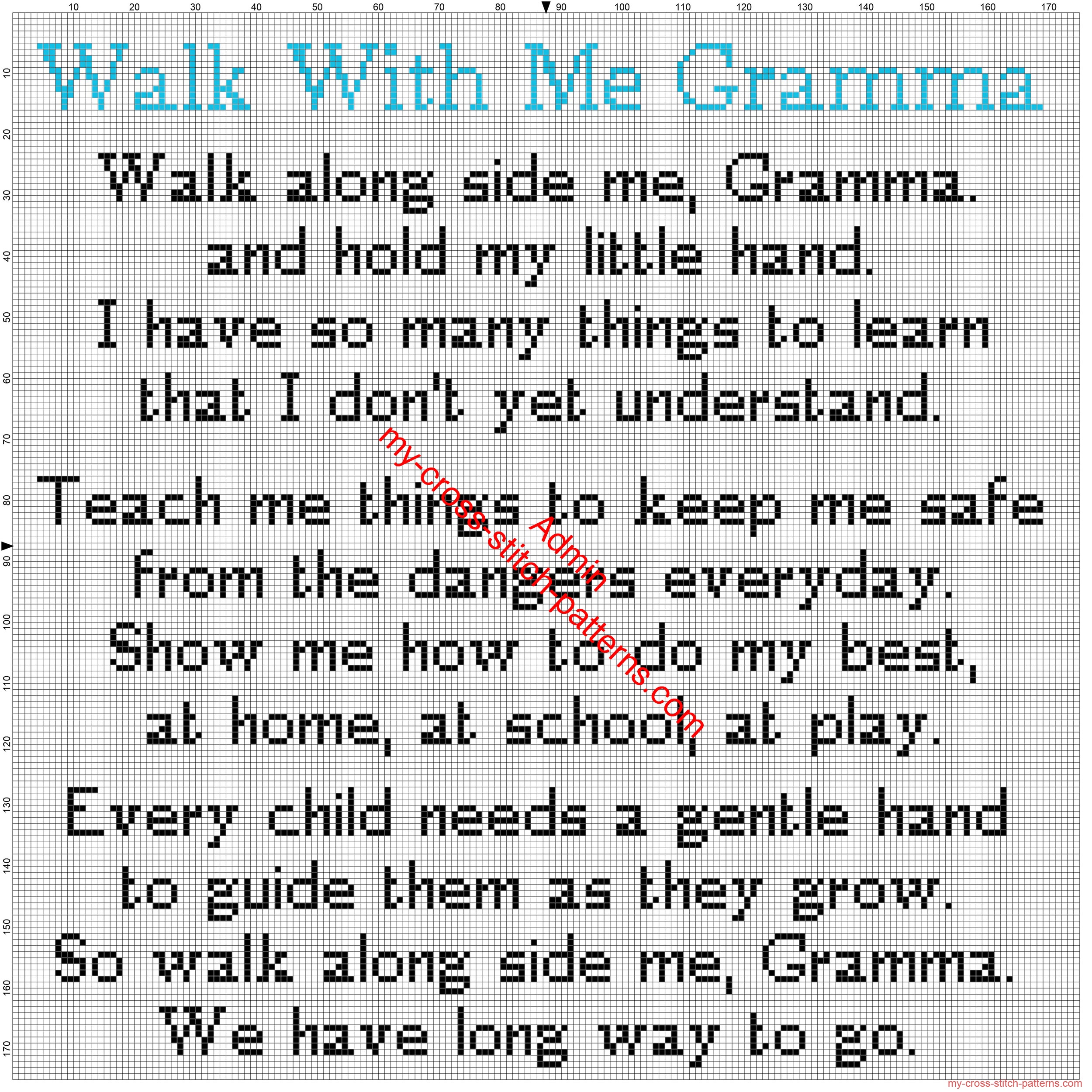 walk_with_me_gramma_poetry_sentence_free_cross_stitch_pattern