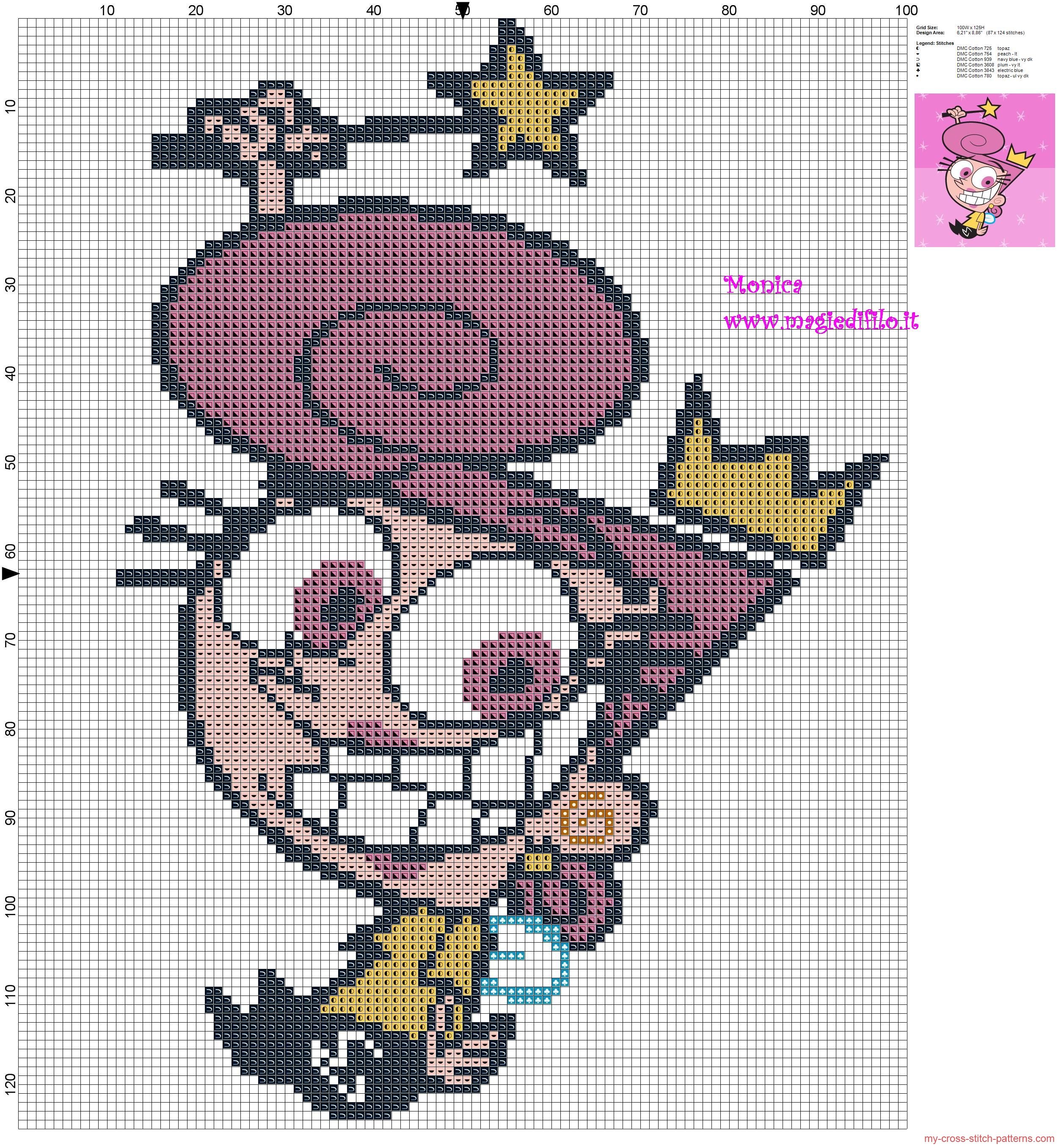 wanda_the_fairly_oddparents_cross_stitch_pattern