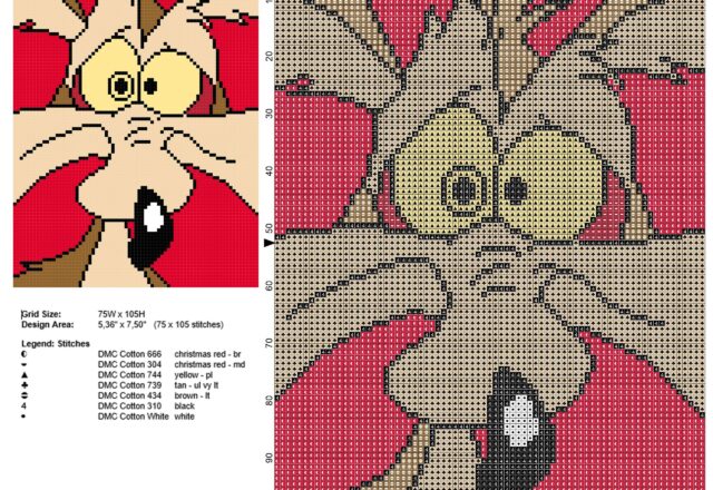 wile_e_coyote_road_runner_looney_tunes_enemy_free_cross_stitch_pattern_red_tile