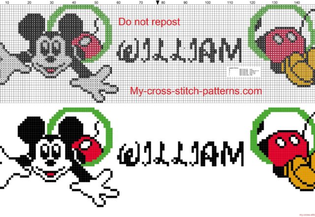 william_name_whit_mickey_mouse_cross_stitch_patterns_free