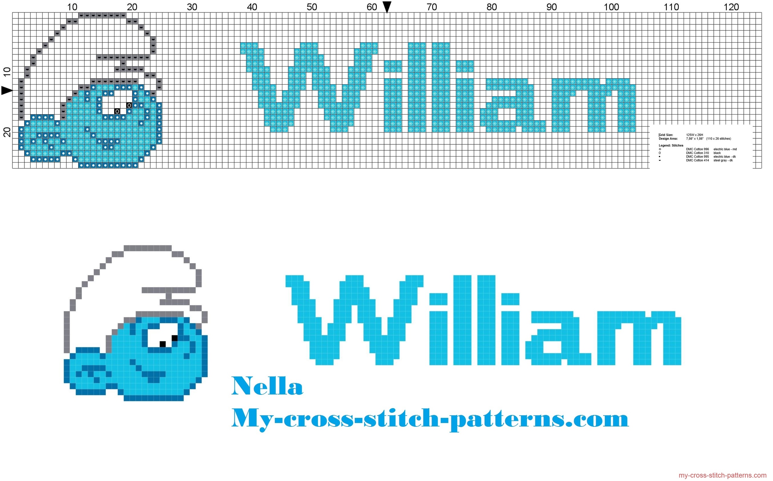 william_name_with_baby_smurf