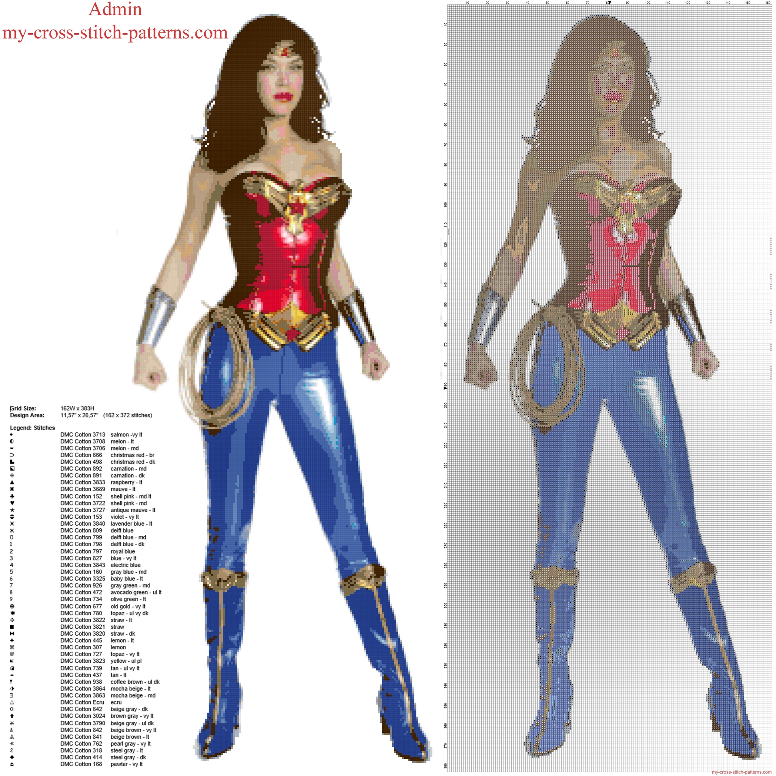 wonder_woman_adrianne_palicki_home_painting_free_cross_stitch_pattern