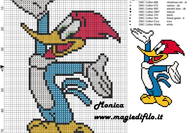 woody_woodpecker_2_cross_stitch_pattern_