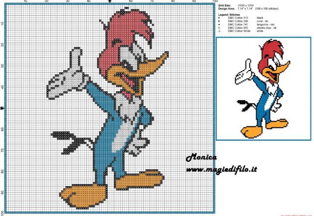 woody_woodpecker_cross_stitch_pattern_