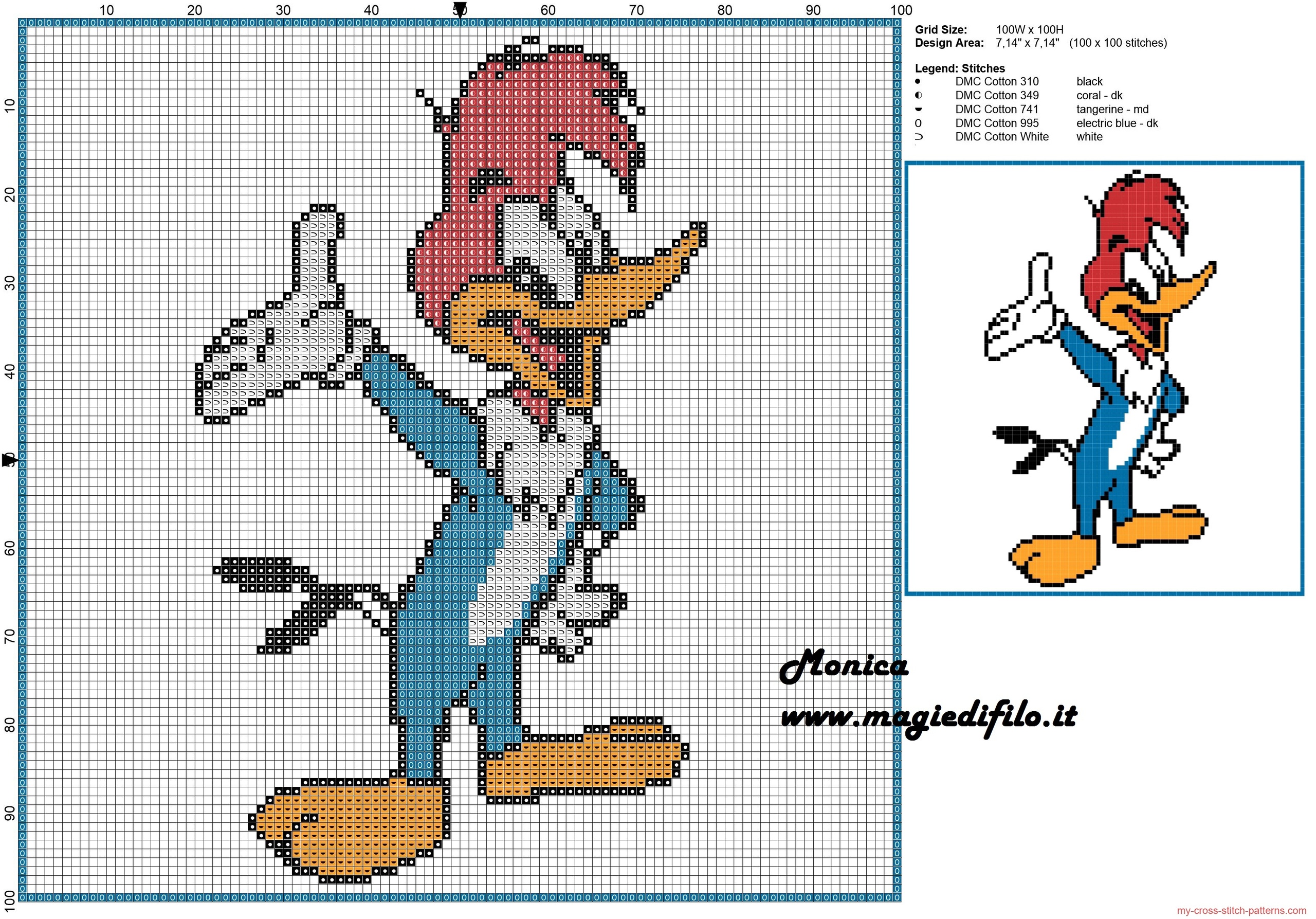 woody_woodpecker_cross_stitch_pattern_