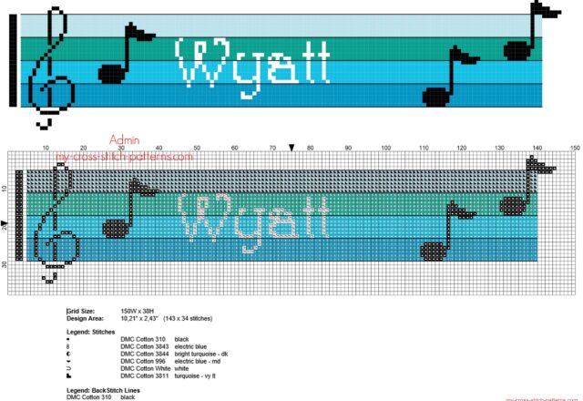 wyatt_free_cross_stitch_baby_male_name_with_blue_musical_notes