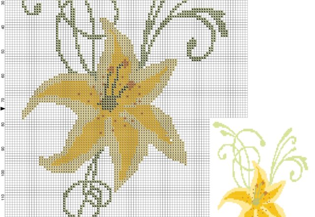 yellow_lily_stylized