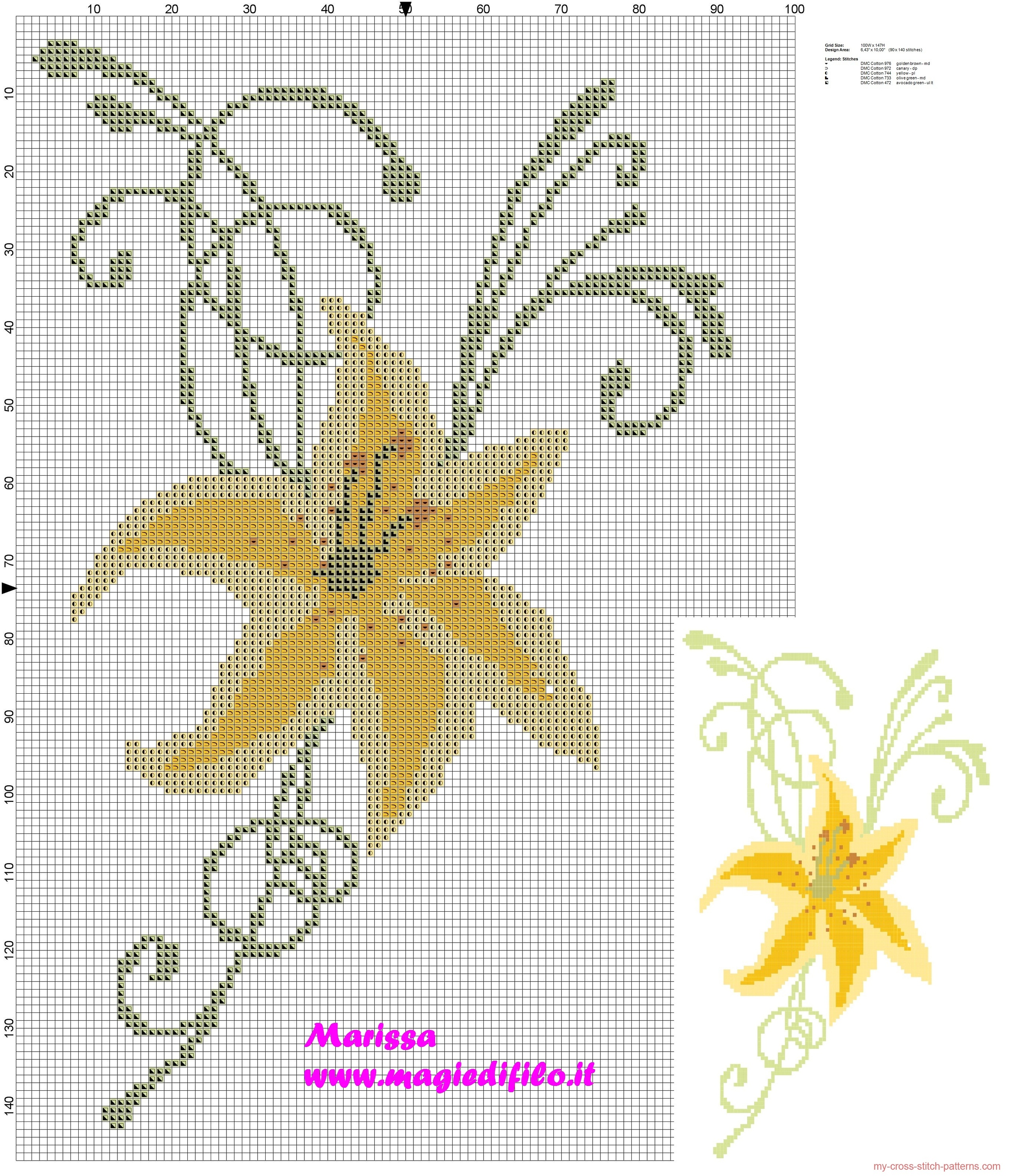 yellow_lily_stylized